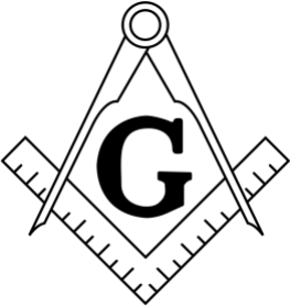 The Square and Compasses is one of the most prominent symbols of Freemasonry. The "G" in the middle represents God, otherwise known inside Lodges as "The Grand Geometrician of the Universe", since Freemasonry demands belief in no specific faith, simply a belief in a "Supreme Being". It has also been ascribed to the Worshipful Master's word. Some also claim that it represents Gnosticism or Saint Germain. The symbol of the Square and Compasses is a trademark and has been registered in some jurisdictions. [1] This image was created for the Grand Lodge of British Columbia and Yukon in 1993. [2]